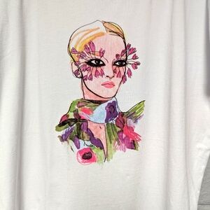 Tatuum 100% Organic Cotton T Shirt Size S/M Dolman Cuff Sleeve